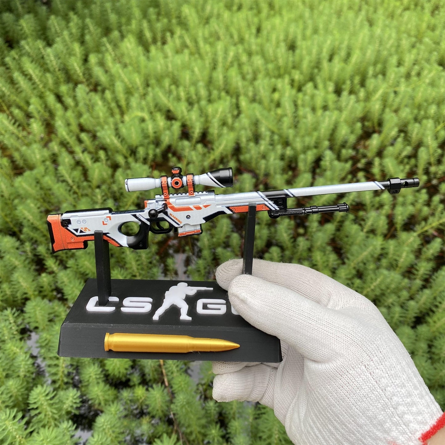 Metal Tiny CSGO Hot Skin AWP Asiimov Miniature For Collection