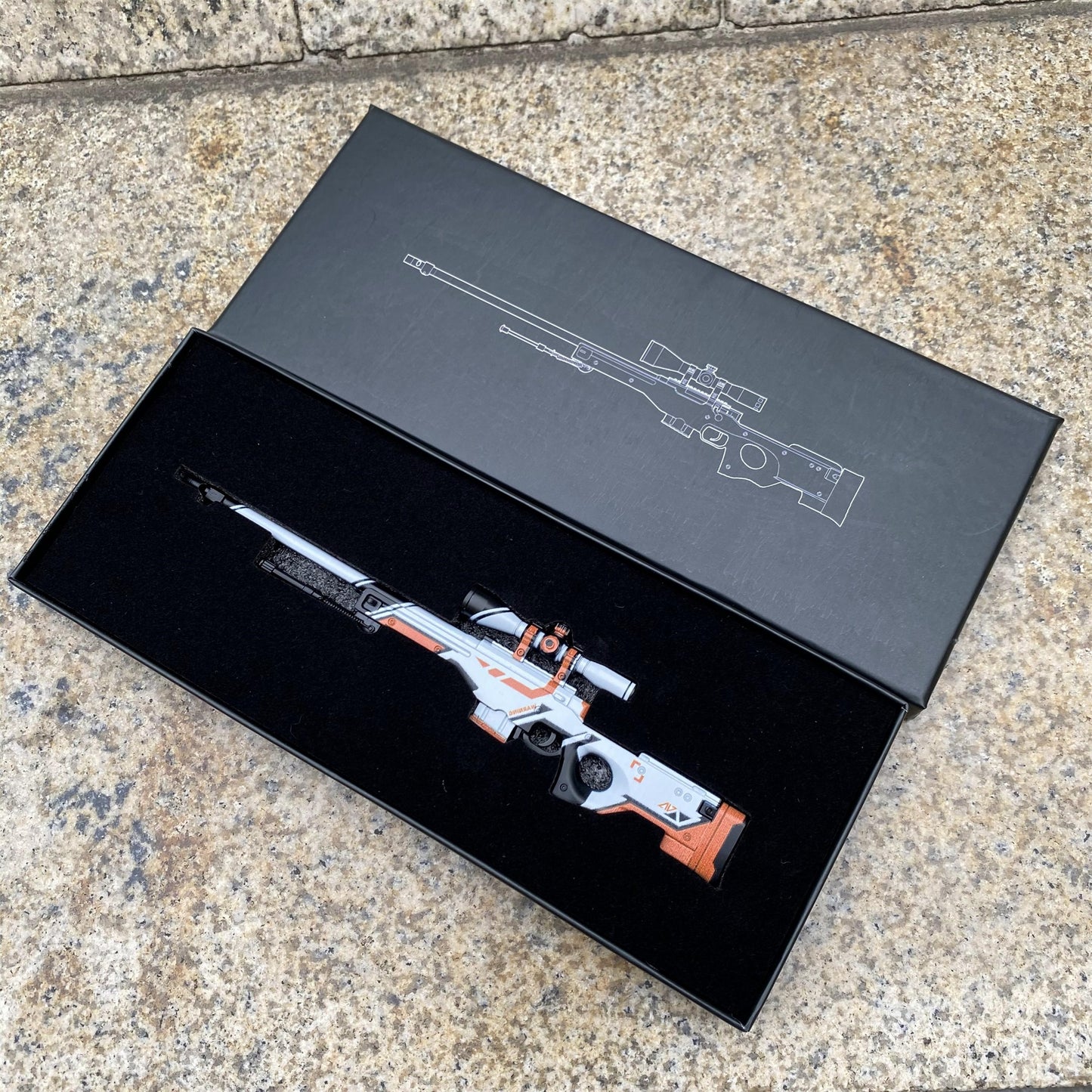 Metal Tiny CSGO Hot Skin AWP Asiimov Miniature For Collection