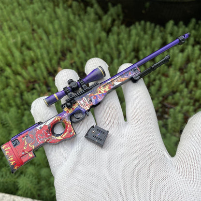 Metal Tiny CSGO AWP Oni Taiji Miniature For Collection