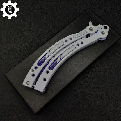 Akihabara Accept Balisong Metal Butterfly Knife Game Prop 