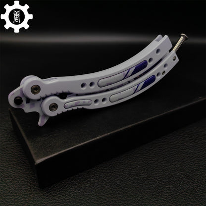 Akihabara Accept Balisong Metal Butterfly Knife Game Prop 