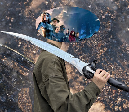 IRL Alita Sword Dull Blade Steel Replica