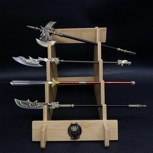 Ancient Cold Weapon Model Metal Replica 4 In 1 Pack