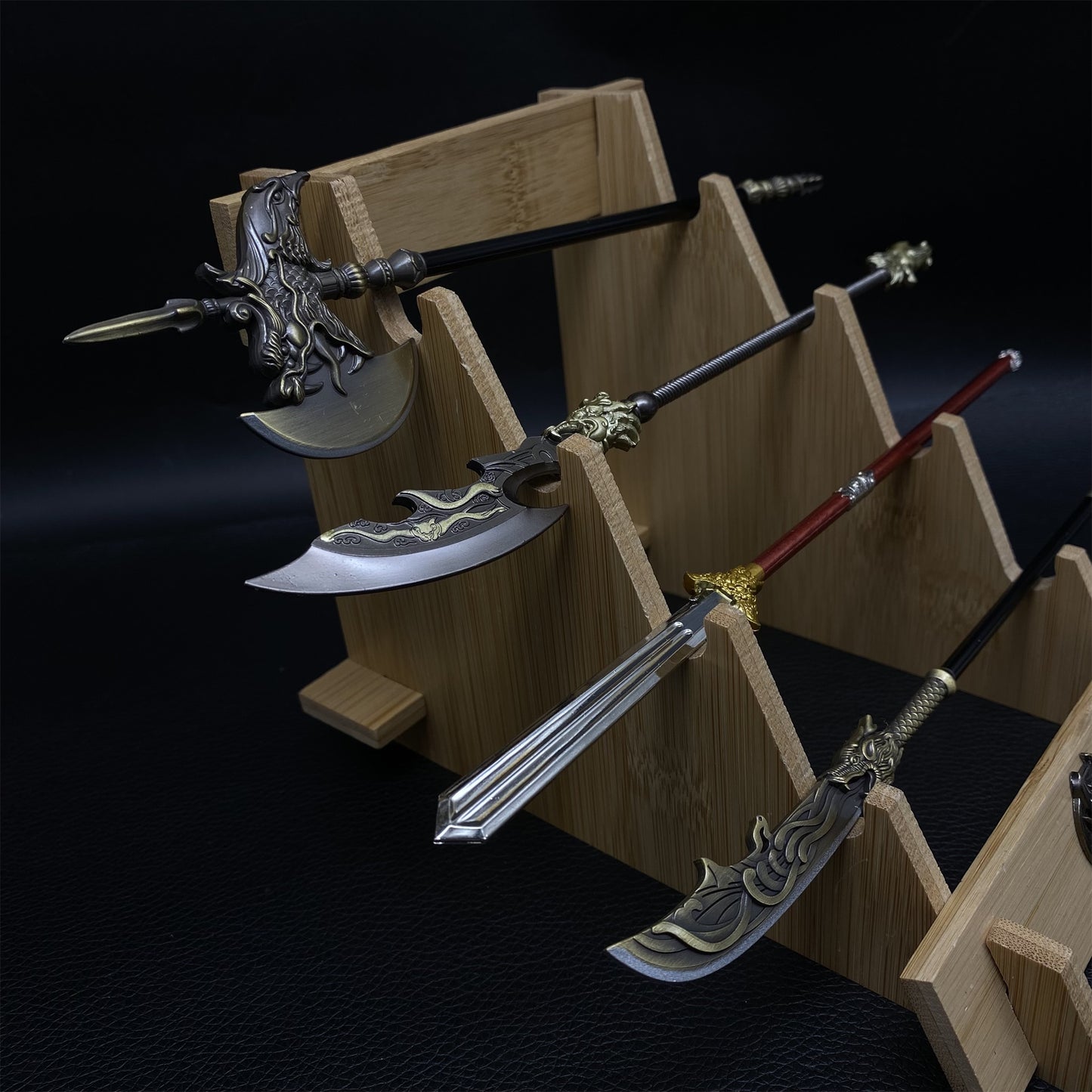 Ancient Cold Weapon Model Metal Replica 4 In 1 Pack