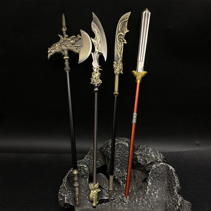 Ancient Cold Weapon Model Metal Replica 4 In 1 Pack