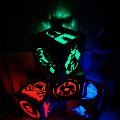 Anime-Inspired Wooden Lamp Desk Decor