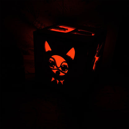 Anime-Inspired Wooden Lamp Desk Decor