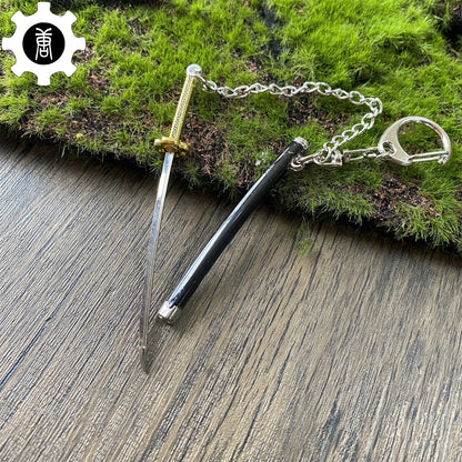 Japanese Anime Katana Tiny Metal Keychains
