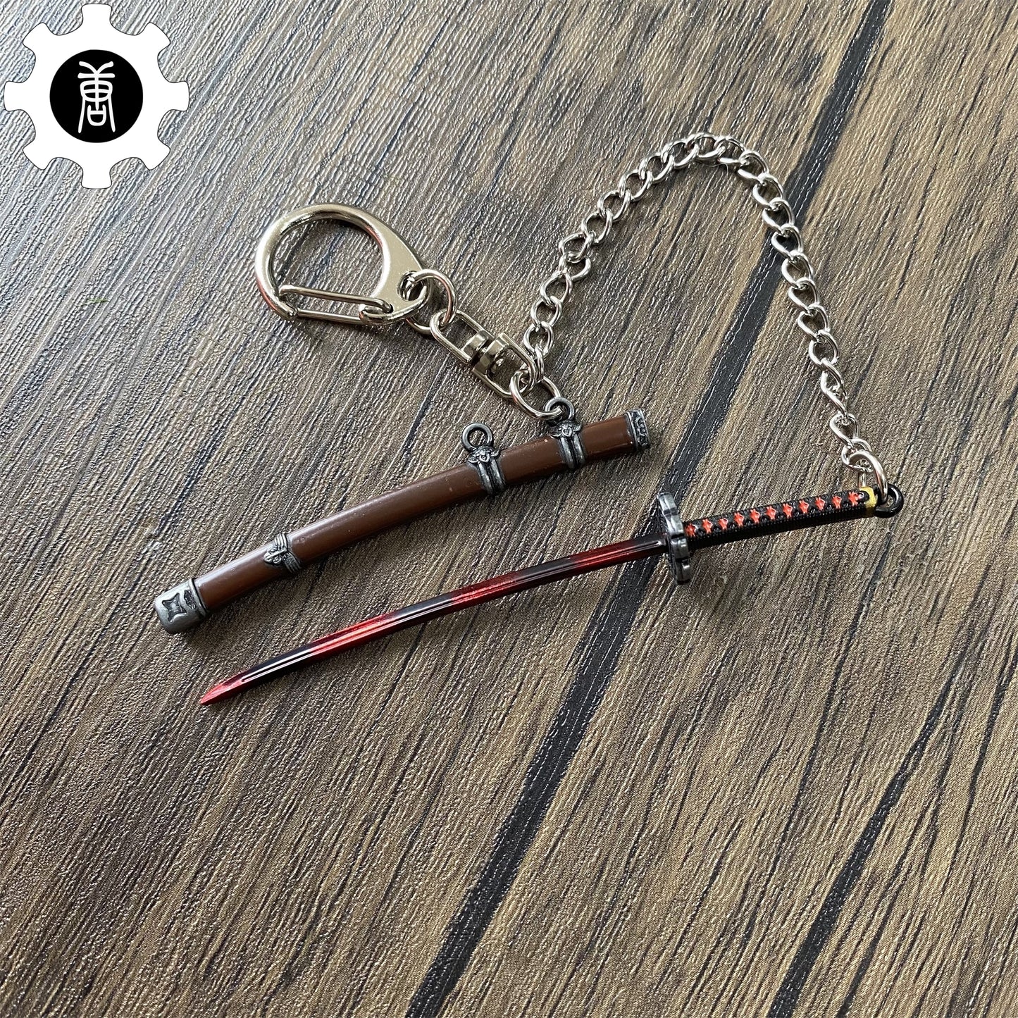 Japanese Anime katana Metal keychain 3 In 1 Pack