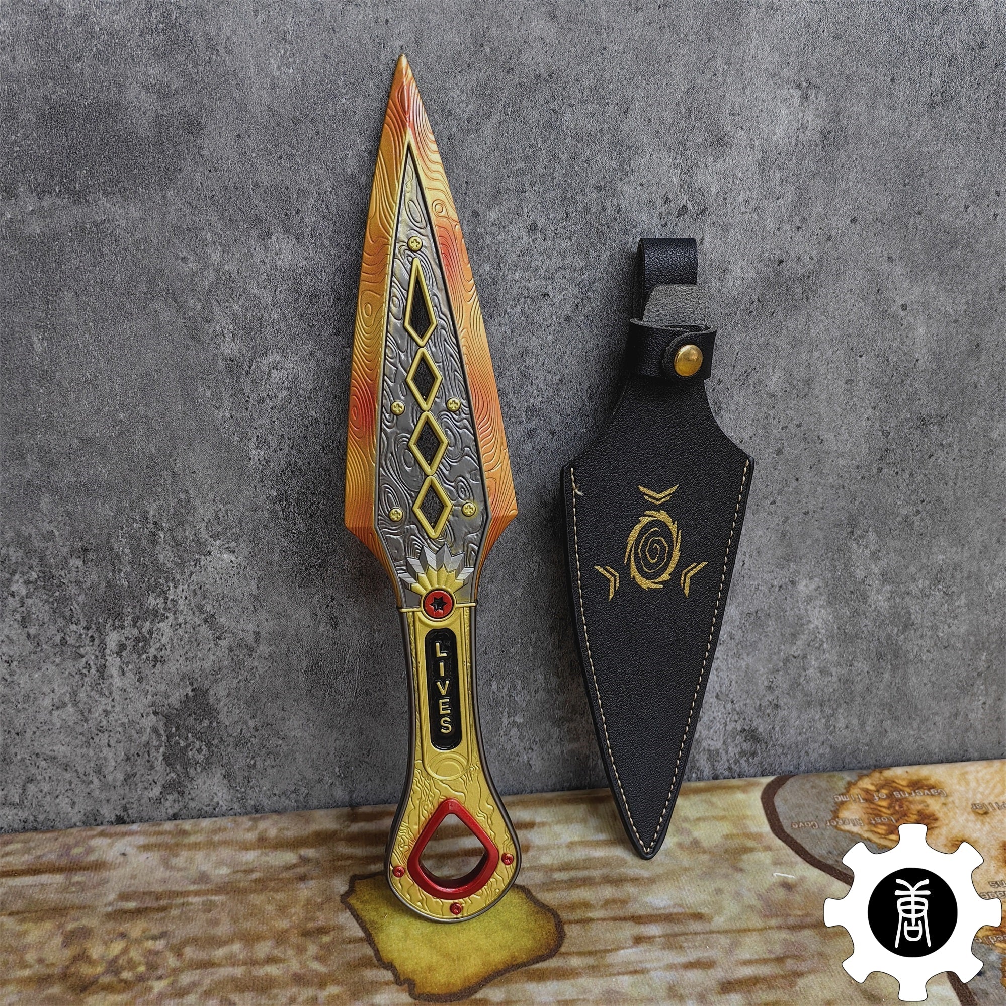 Metal Wraith Kunai Color Life Size Replica – Leones Marvelous Items