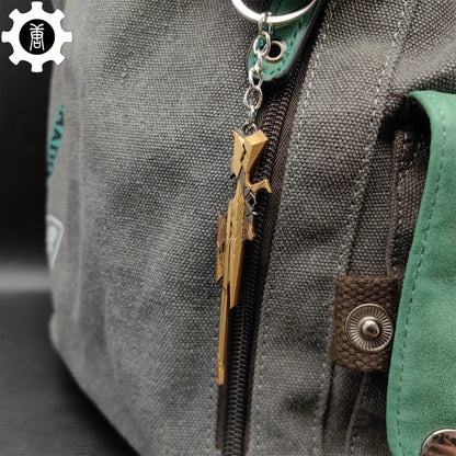 Metal Araxys Operator Gun Tiny Keychain Pendant