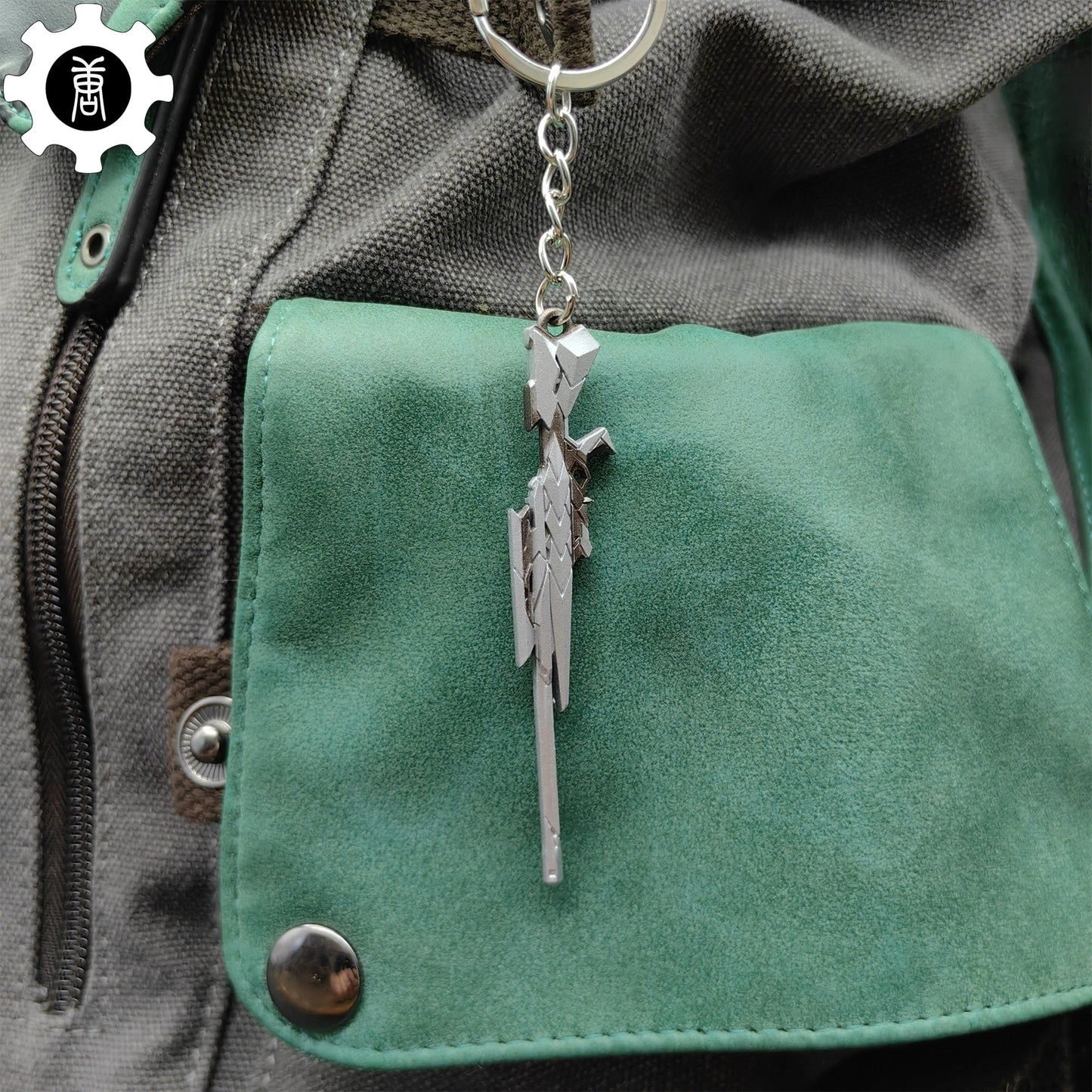 Metal Araxys Operator Gun Tiny Keychain Pendant