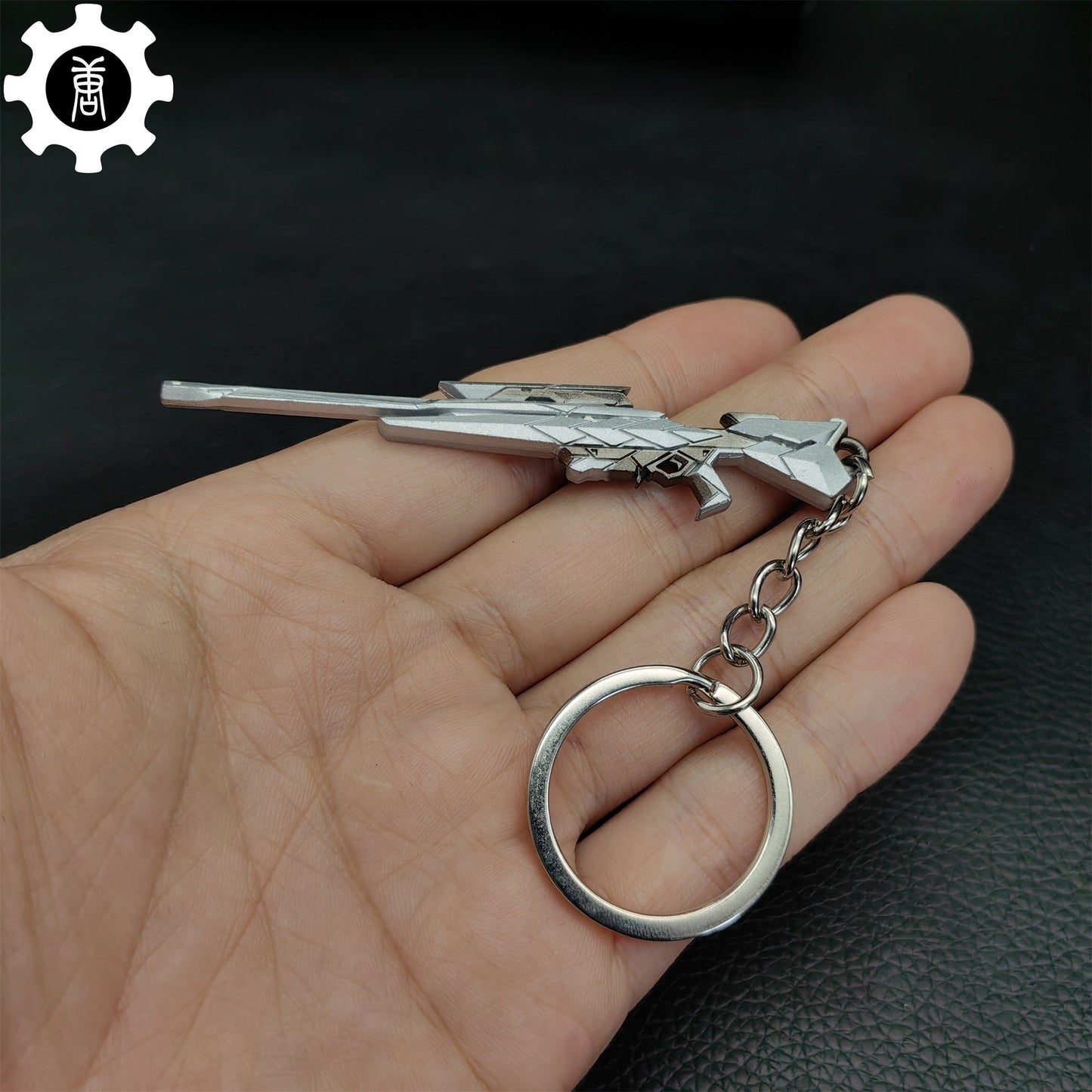 Metal Araxys Operator Gun Tiny Keychain Pendant