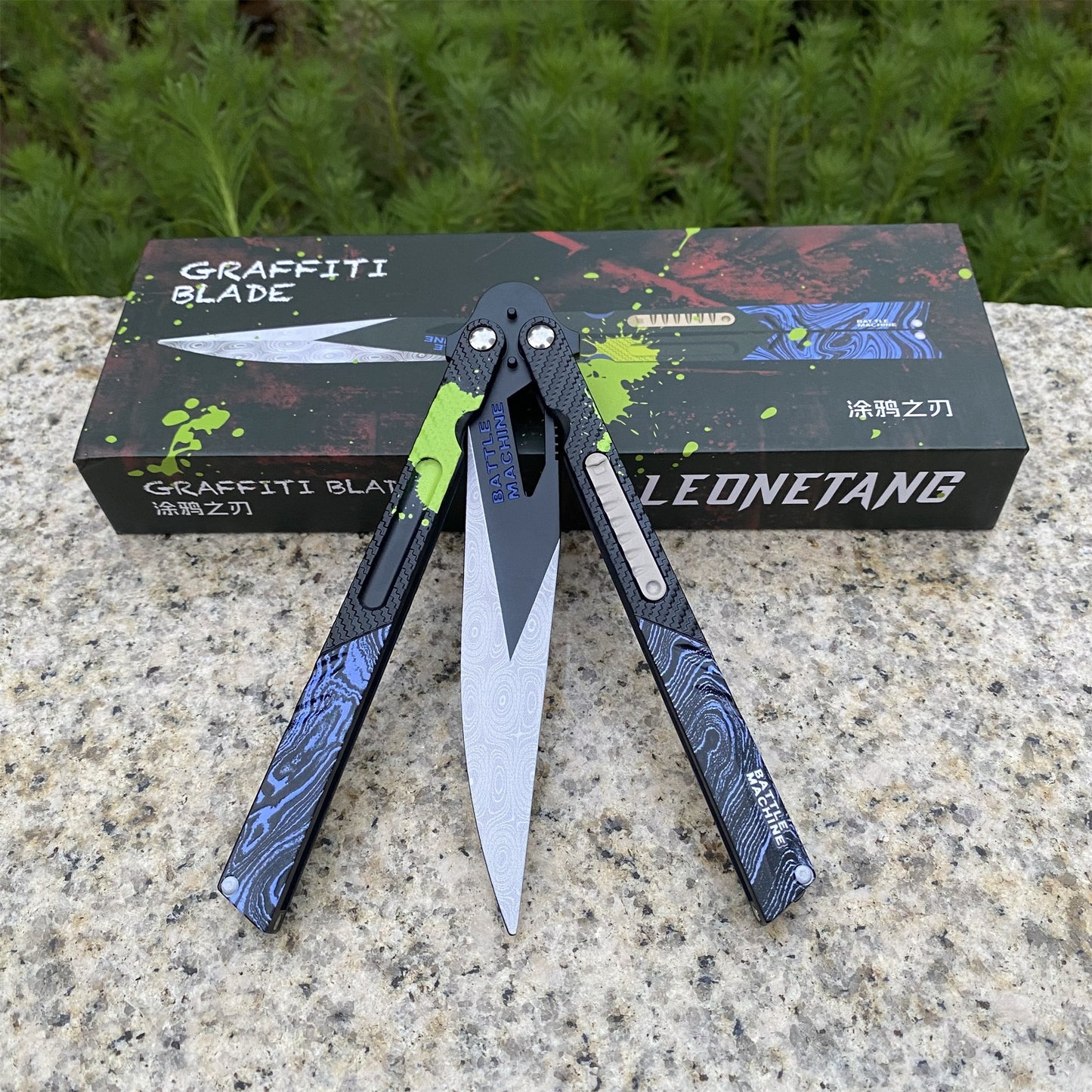 Graffiti Blade Butterfly Knife Metal Replica