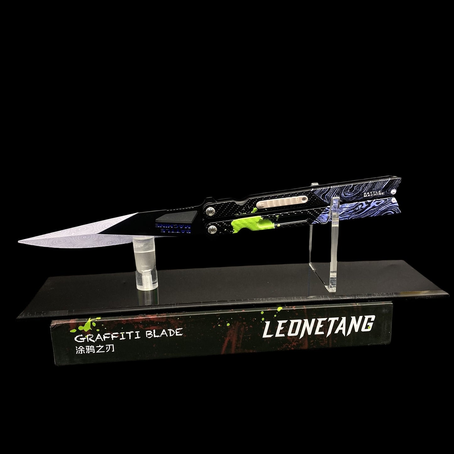 Graffiti Blade Butterfly Knife Metal Replica