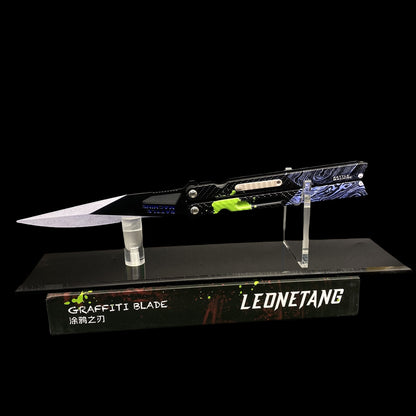 Graffiti Blade Butterfly Knife Metal Replica