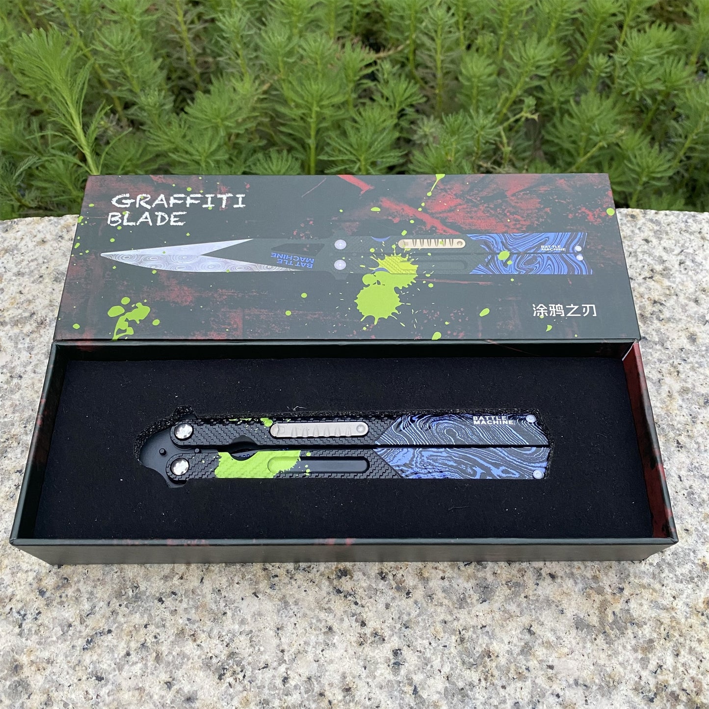 Graffiti Blade Butterfly Knife Metal Replica