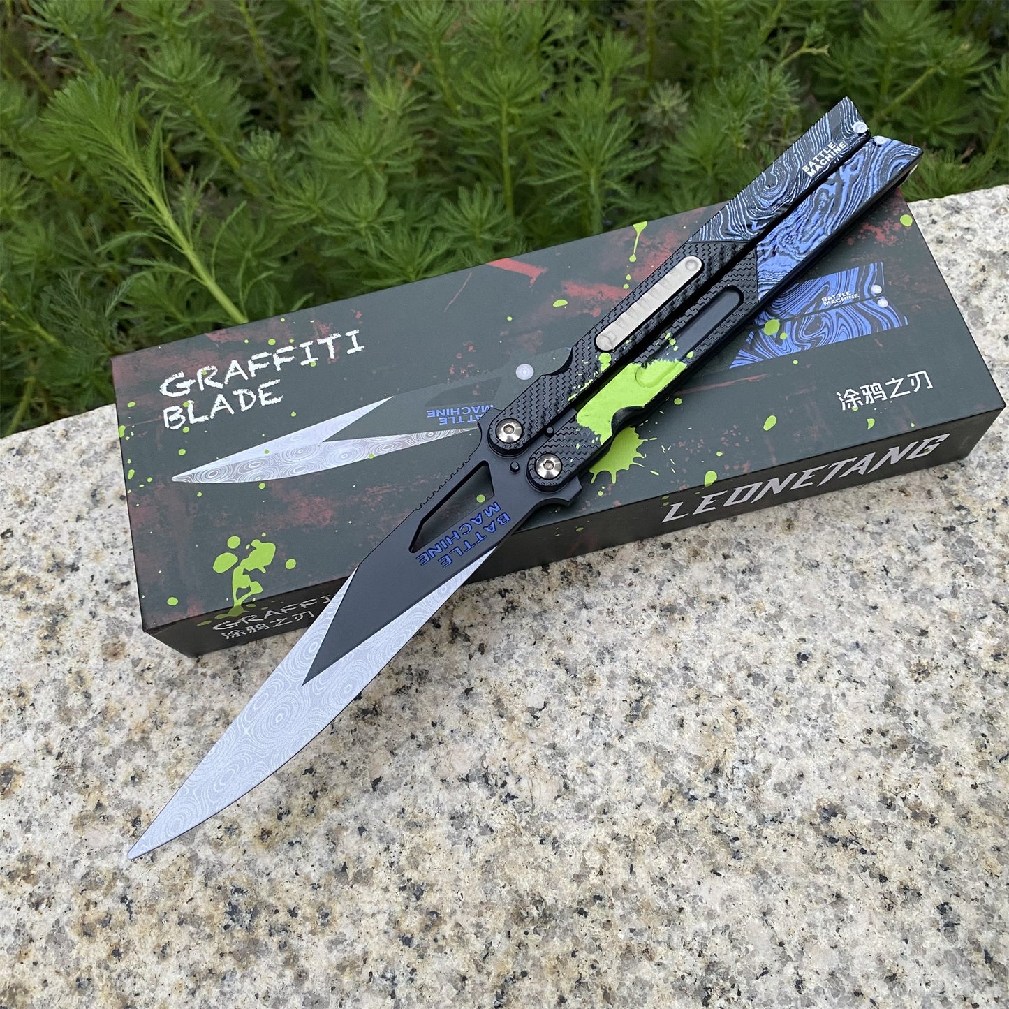 Graffiti Blade Butterfly Knife Metal Replica