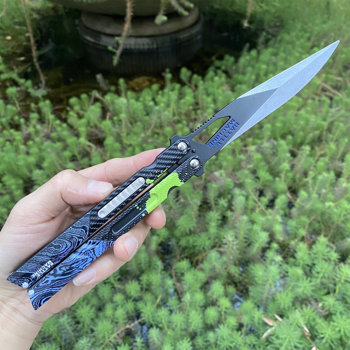 Graffiti Blade Butterfly Knife Metal Replica