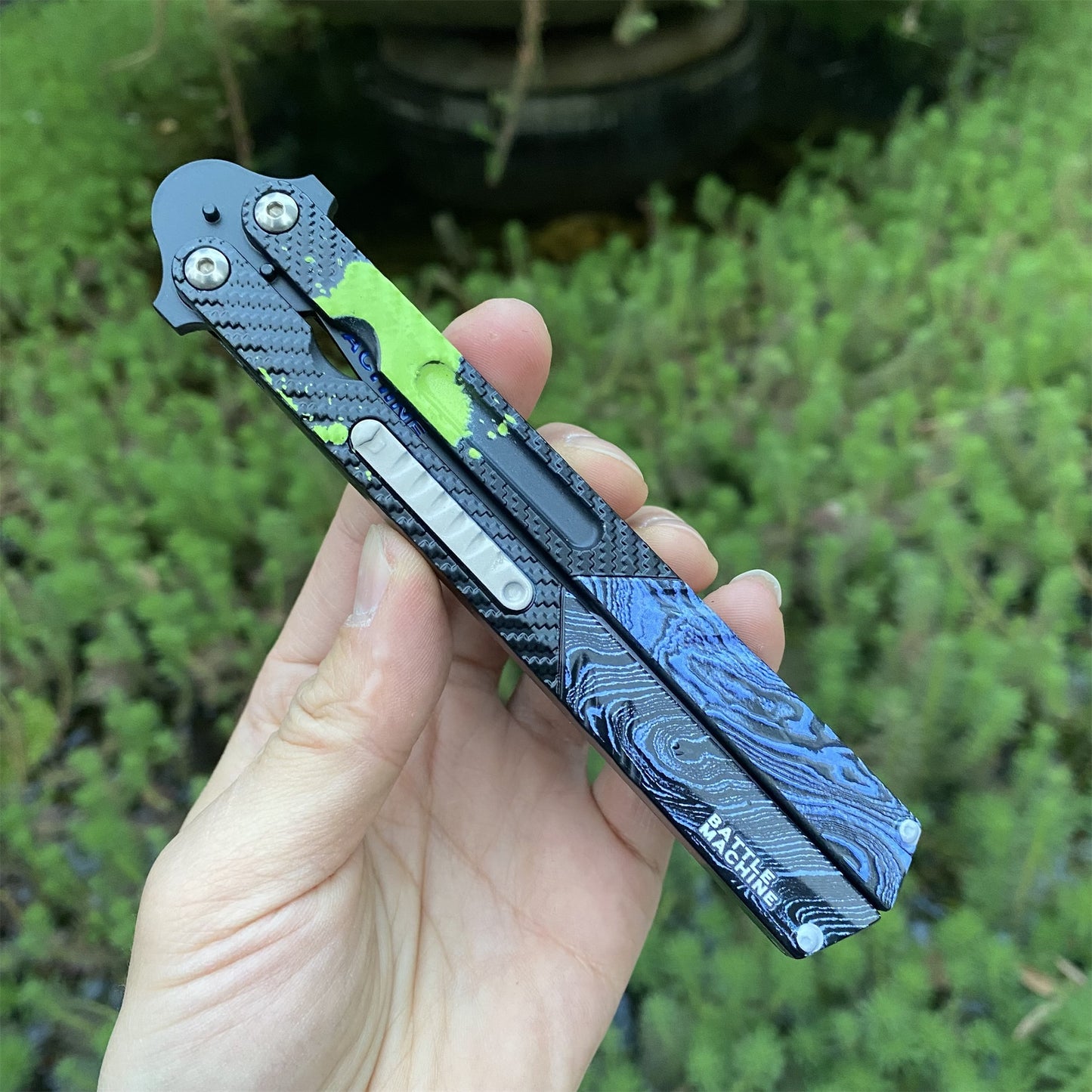 Graffiti Blade Butterfly Knife Metal Replica
