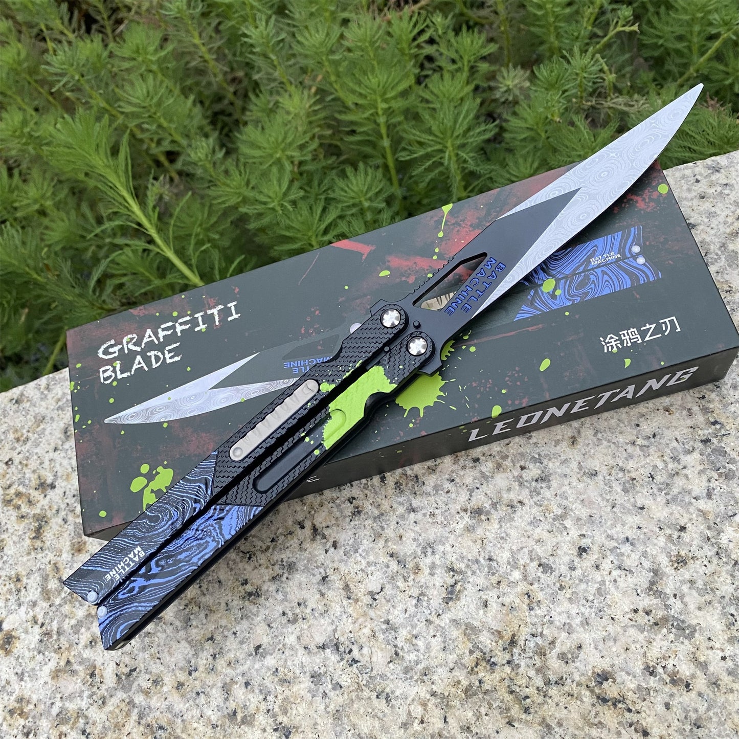 Graffiti Blade Butterfly Knife Metal Replica