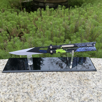 Graffiti Blade Butterfly Knife Metal Replica