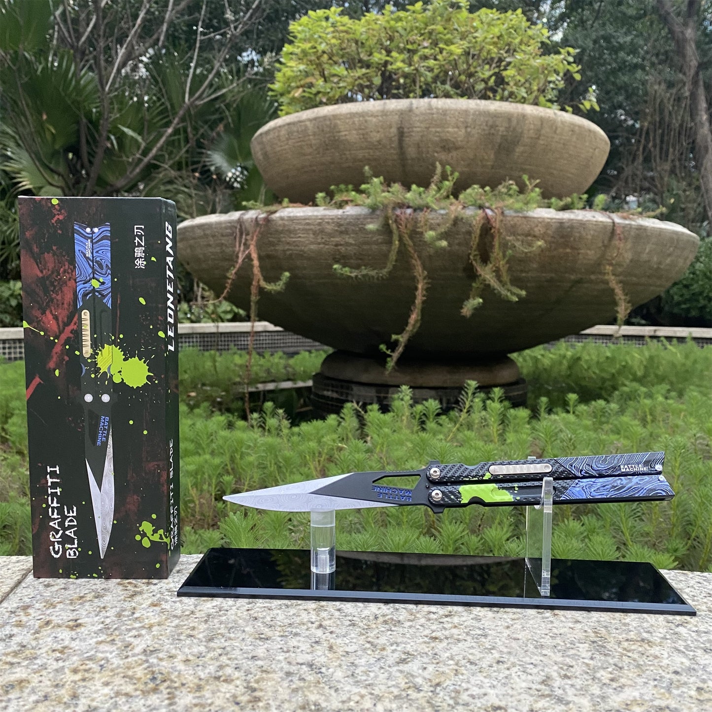 Graffiti Blade Butterfly Knife Metal Replica