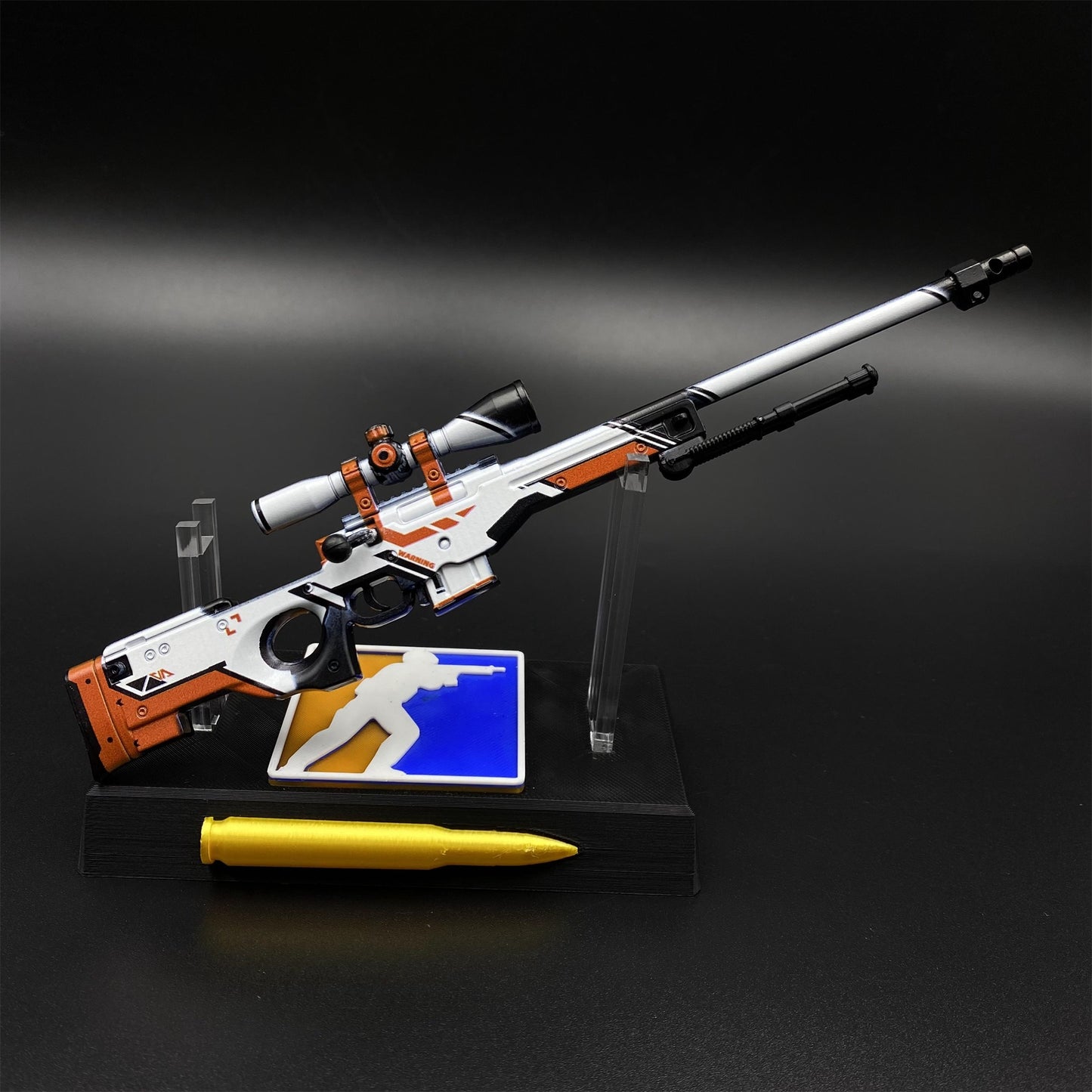CS Tiny Gun Asiimov AWP Metal Miniature For Collection