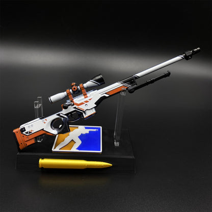 CS Tiny Gun Asiimov AWP Metal Miniature For Collection