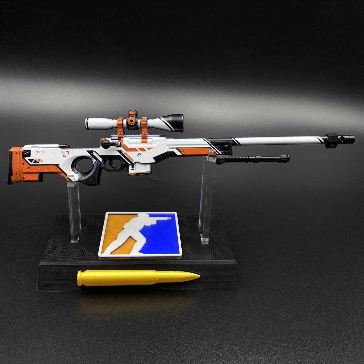 CS Tiny Gun Asiimov AWP Metal Miniature For Collection