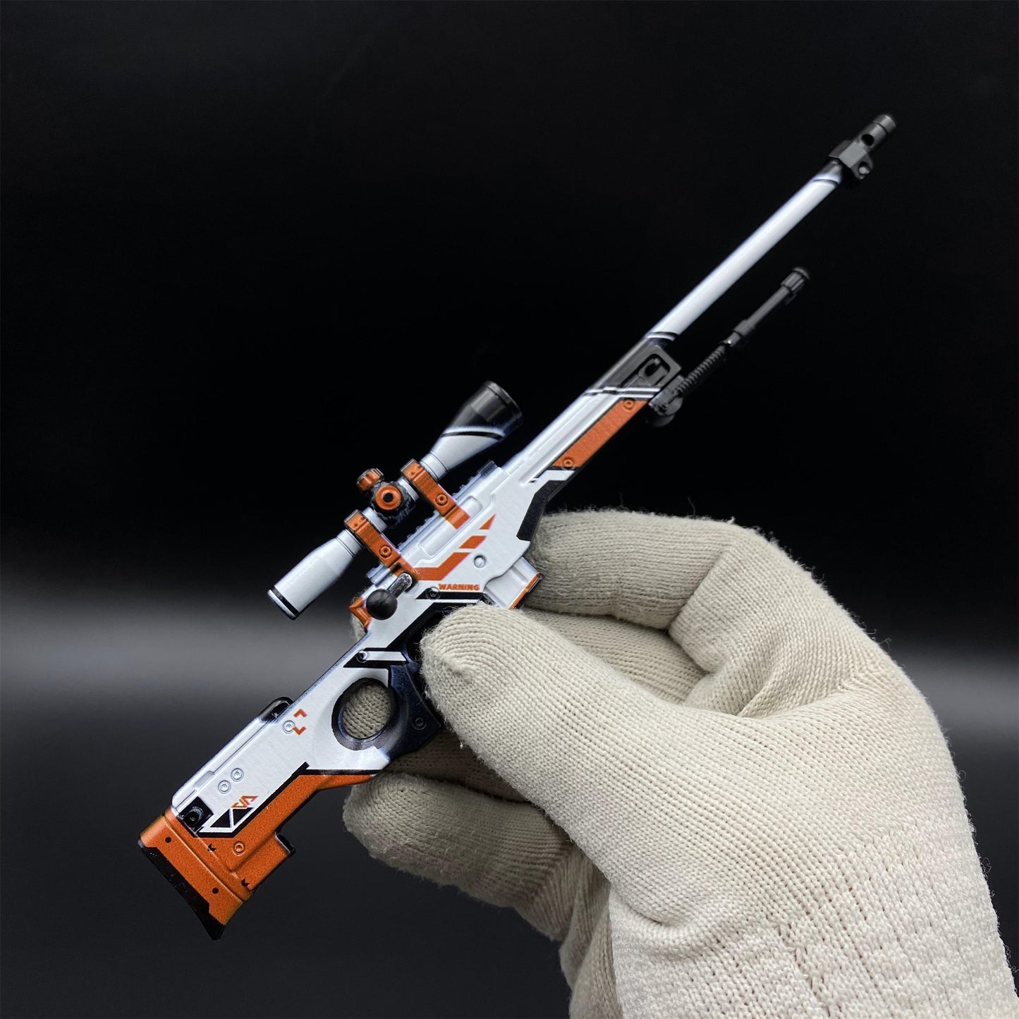 CS Tiny Gun Asiimov AWP Metal Miniature For Collection