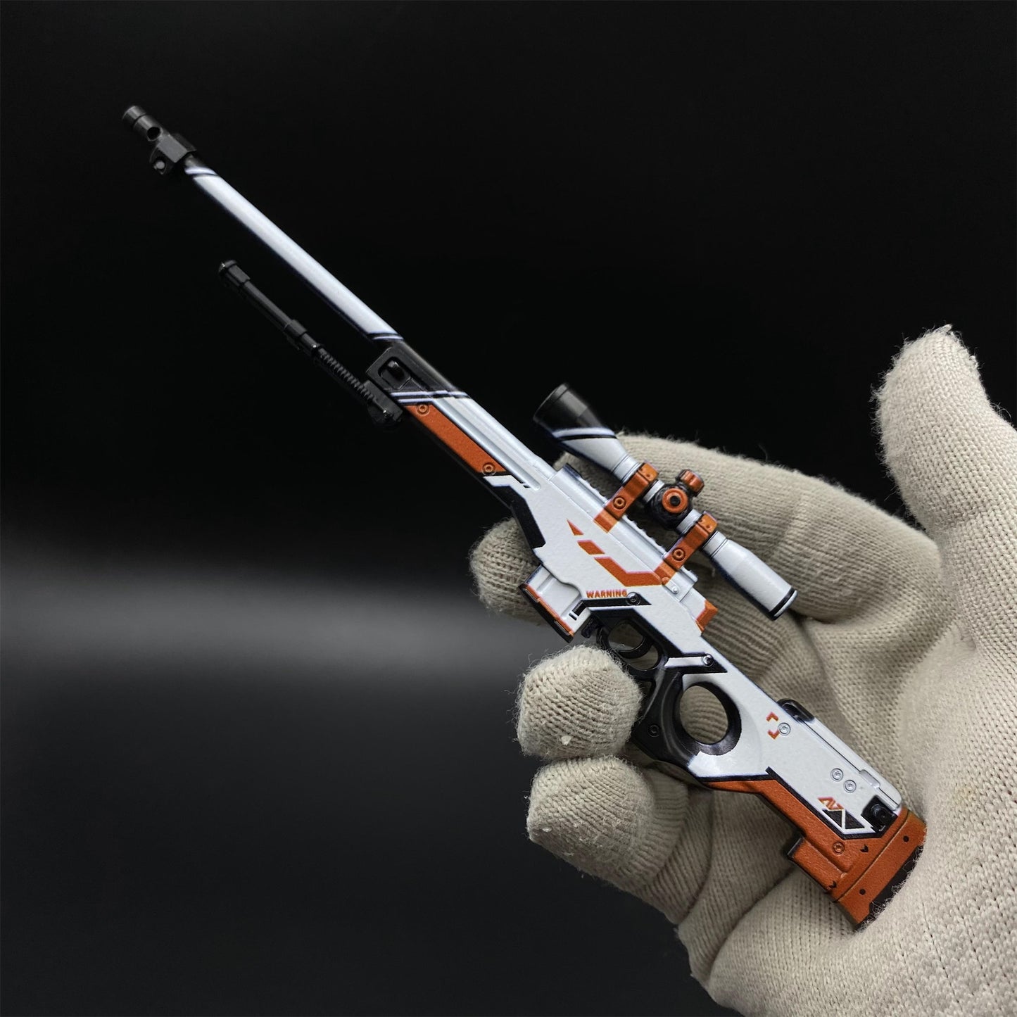 CS Tiny Gun Asiimov AWP Metal Miniature For Collection