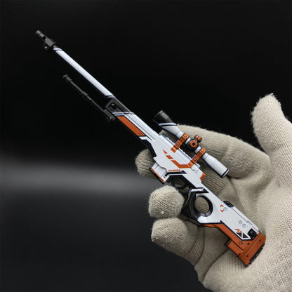 CS Tiny Gun Asiimov AWP Metal Miniature For Collection