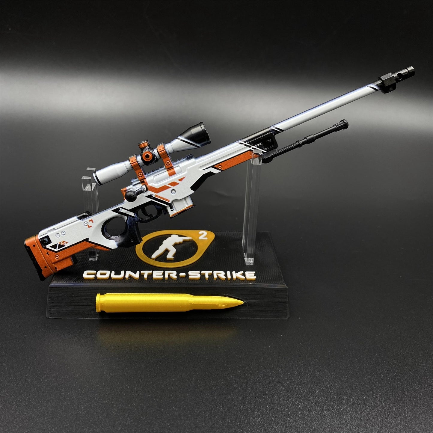 CS Tiny Gun Asiimov AWP Metal Miniature For Collection