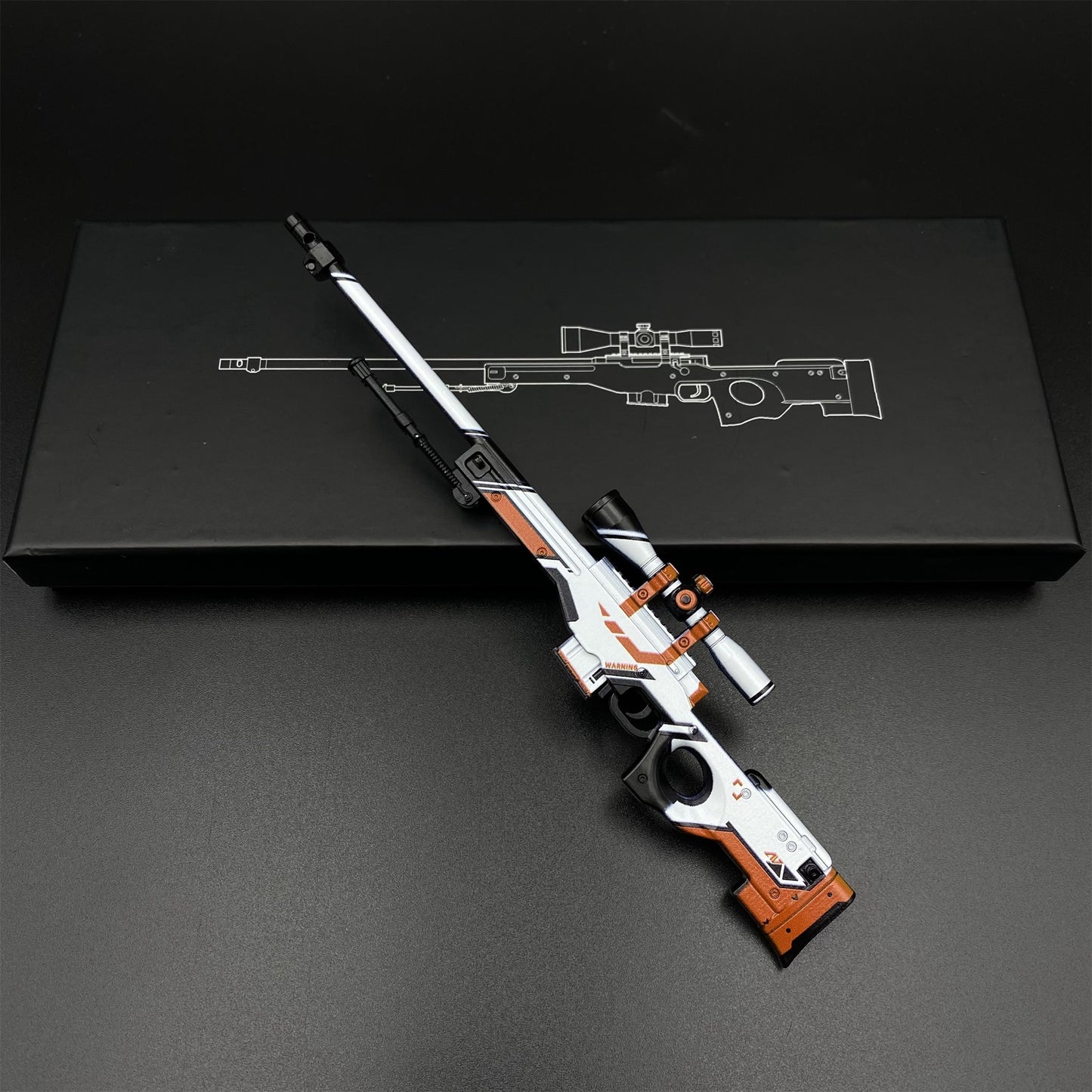 CS Tiny Gun Asiimov AWP Metal Miniature For Collection