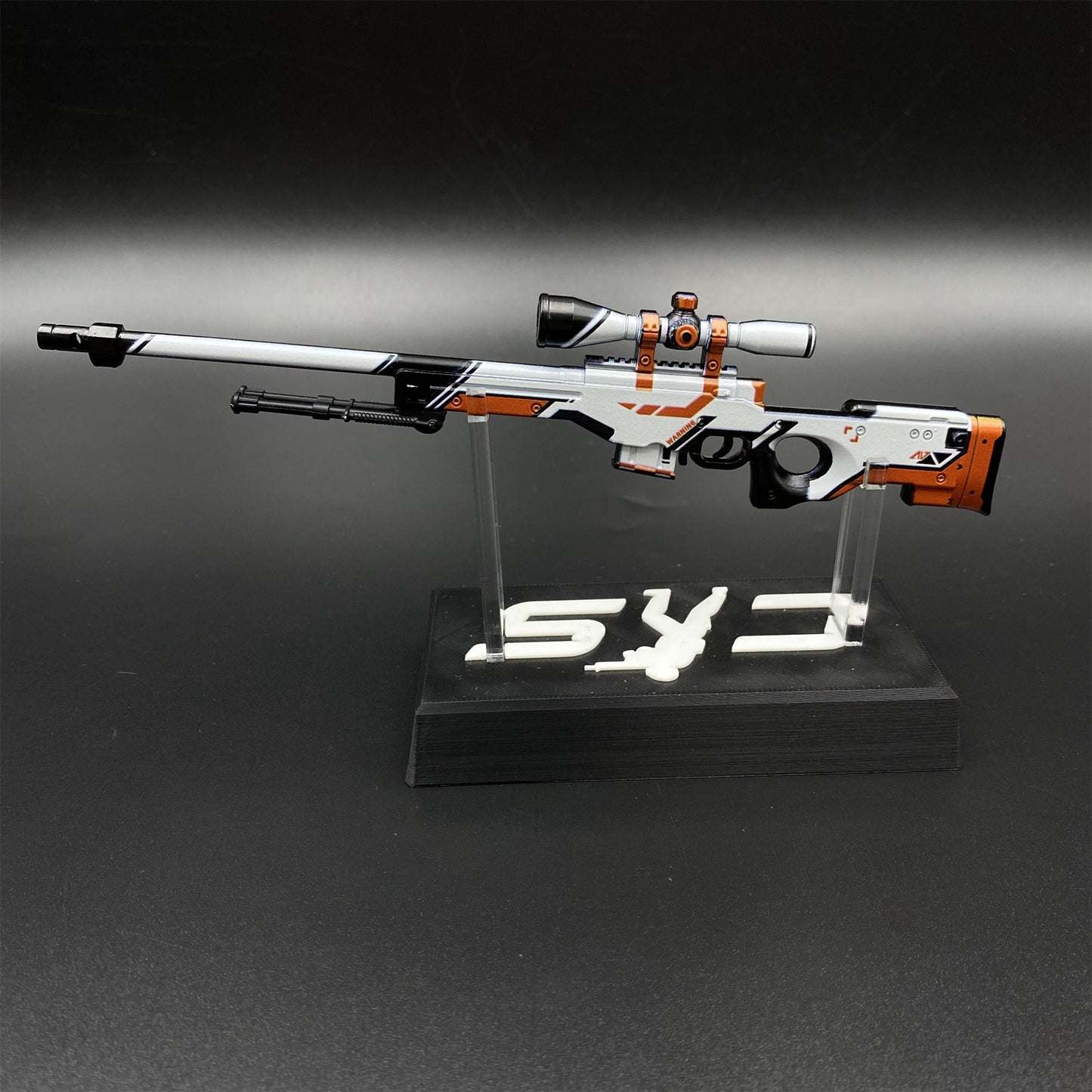 CS Tiny Gun Asiimov AWP Metal Miniature For Collection