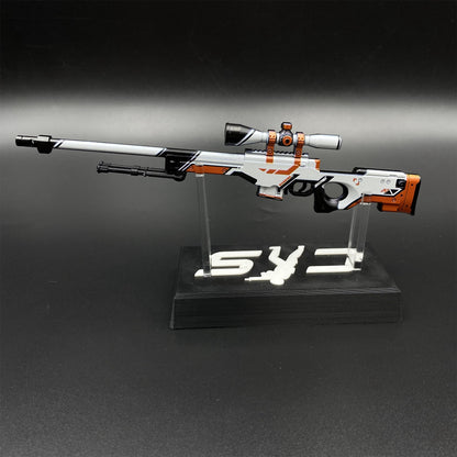 CS Tiny Gun Asiimov AWP Metal Miniature For Collection