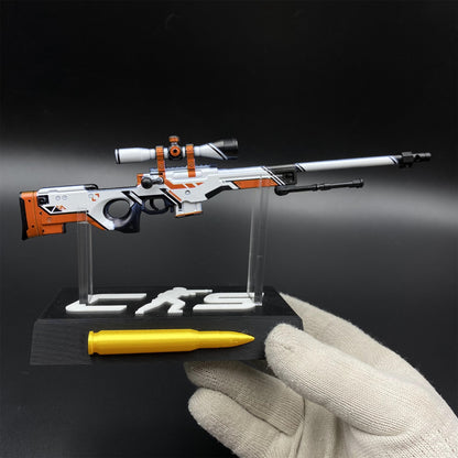 CS Tiny Gun Asiimov AWP Metal Miniature For Collection