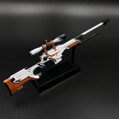 CS Tiny Gun Asiimov AWP Metal Miniature For Collection