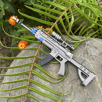 Miniature Metal Scoped Assault Rifle 17CM/6.7"