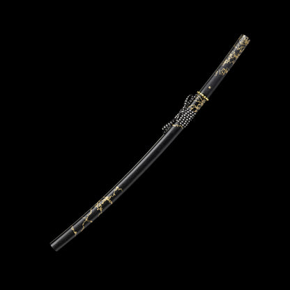 GOY Atsu Katana Damascus Steel Forged Gilded Dawn Gilded Night Samurai Sword