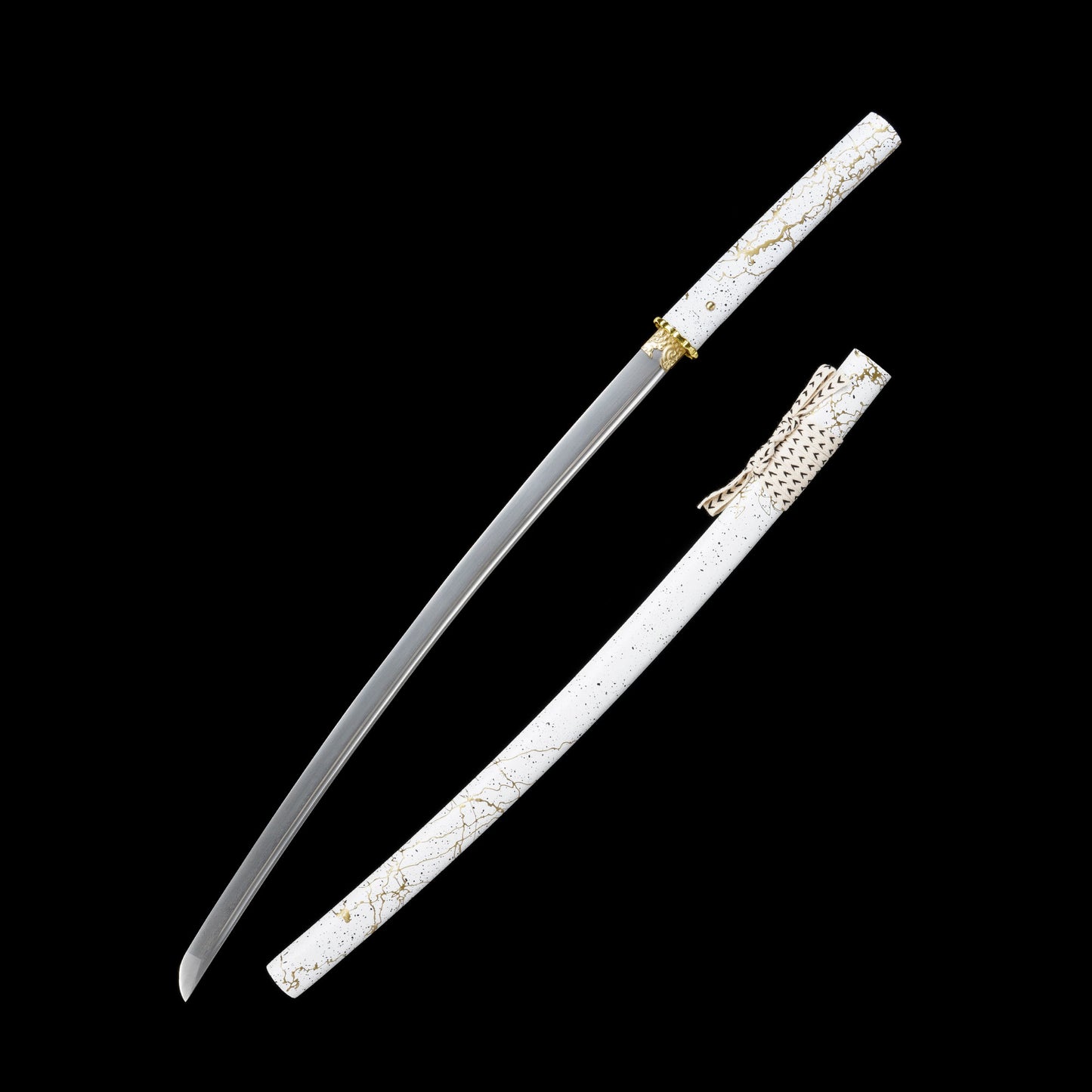 GOY Atsu Katana Damascus Steel Forged Gilded Dawn Gilded Night Samurai Sword