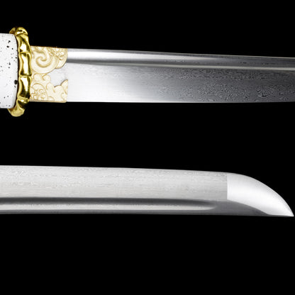 GOY Atsu Katana Damascus Steel Forged Gilded Dawn Gilded Night Samurai Sword