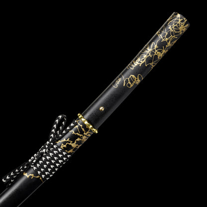 GOY Atsu Katana Damascus Steel Forged Gilded Dawn Gilded Night Samurai Sword