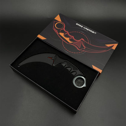 Game Karambit Autotronic Skin Replica Dull Blade Trainer Knife For Collection