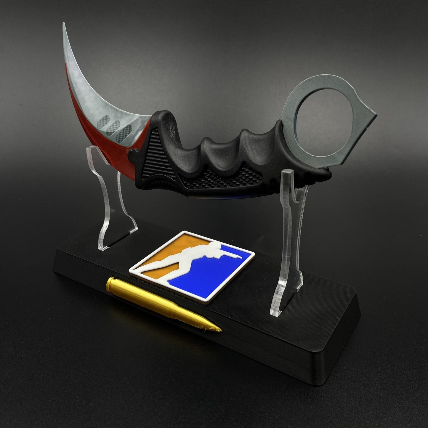 Game Karambit Autotronic Skin Replica Dull Blade Trainer Knife For Collection