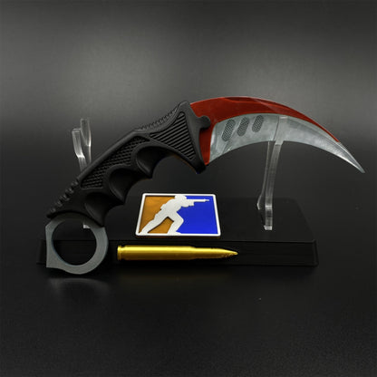 Game Karambit Autotronic Skin Replica Dull Blade Trainer Knife For Collection