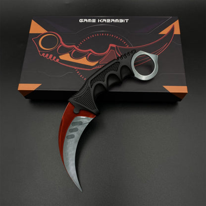 Game Karambit Autotronic Skin Replica Dull Blade Trainer Knife For Collection