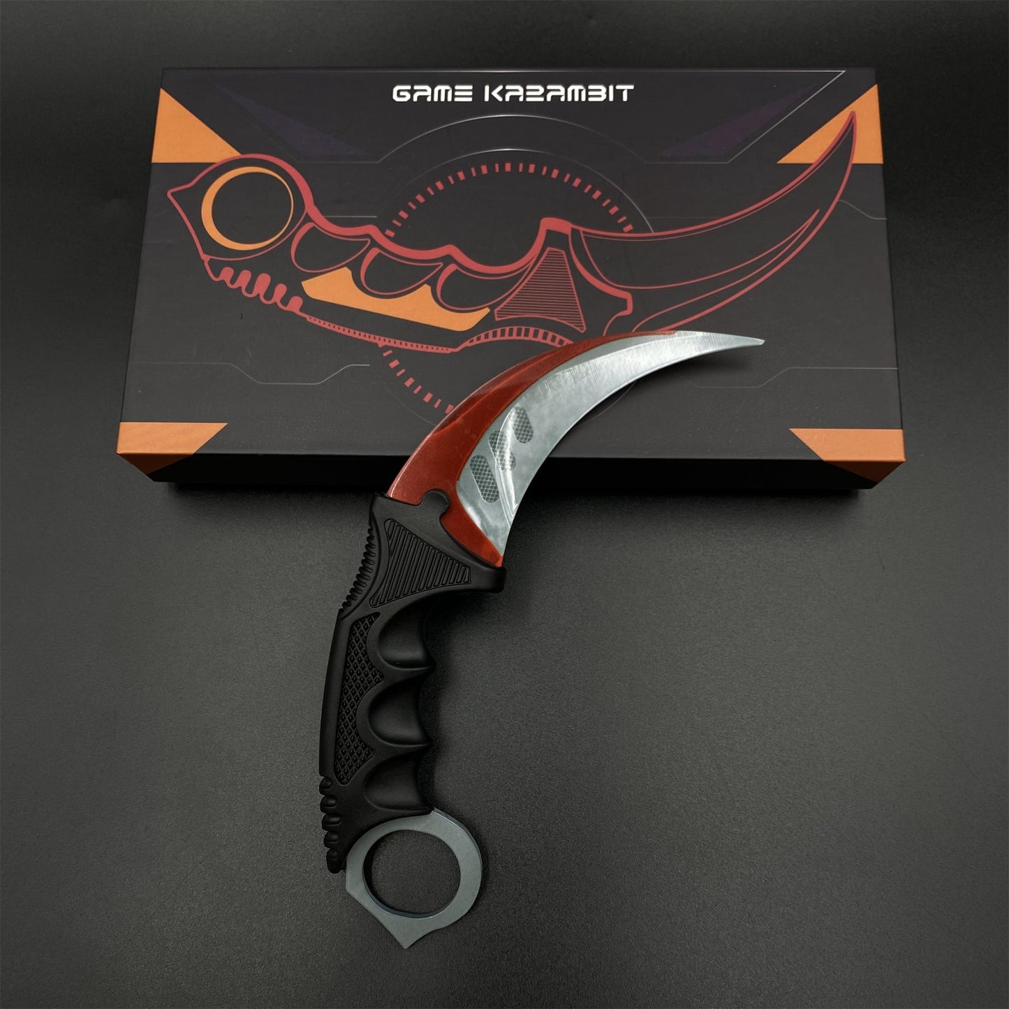 Game Karambit Autotronic Skin Replica Dull Blade Trainer Knife For Collection