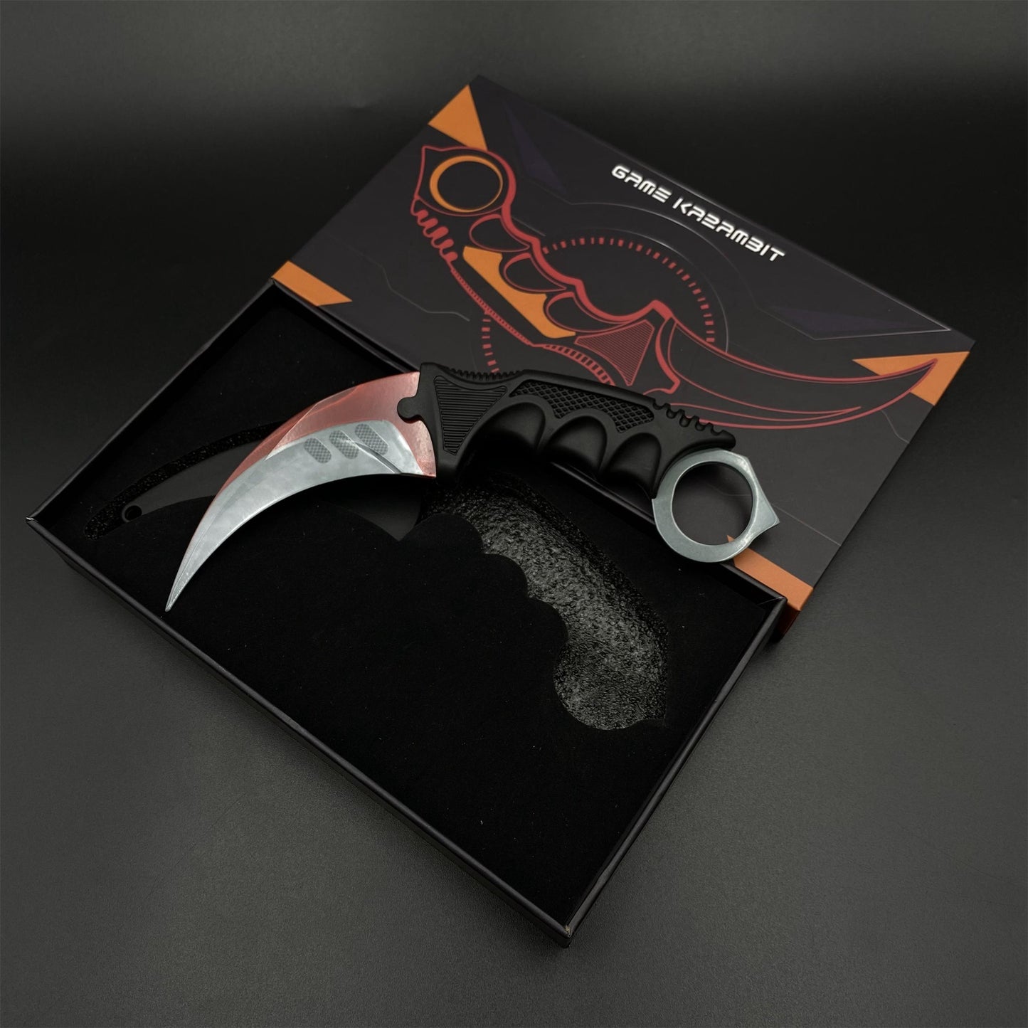 Game Karambit Autotronic Skin Replica Dull Blade Trainer Knife For Collection